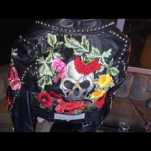 Philipp Plein leather jacket